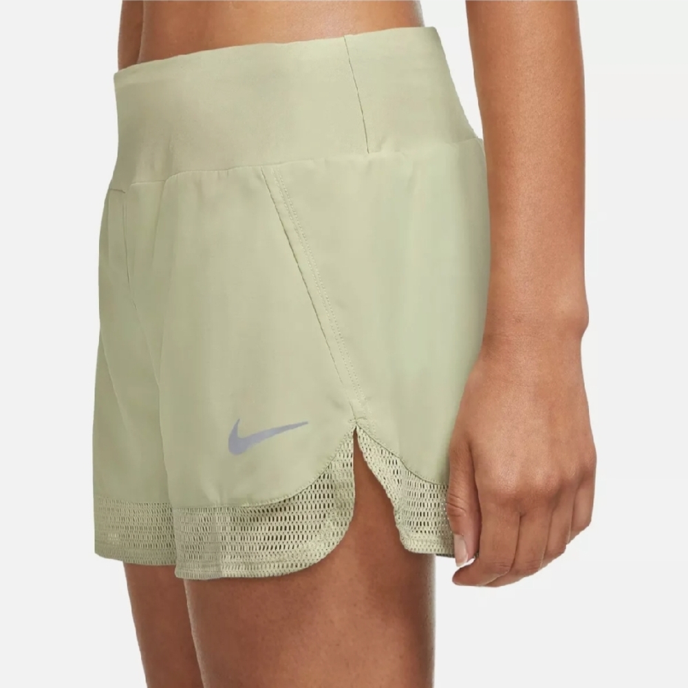 Women's Nike Olive Green DriFit Crew Running Shorts